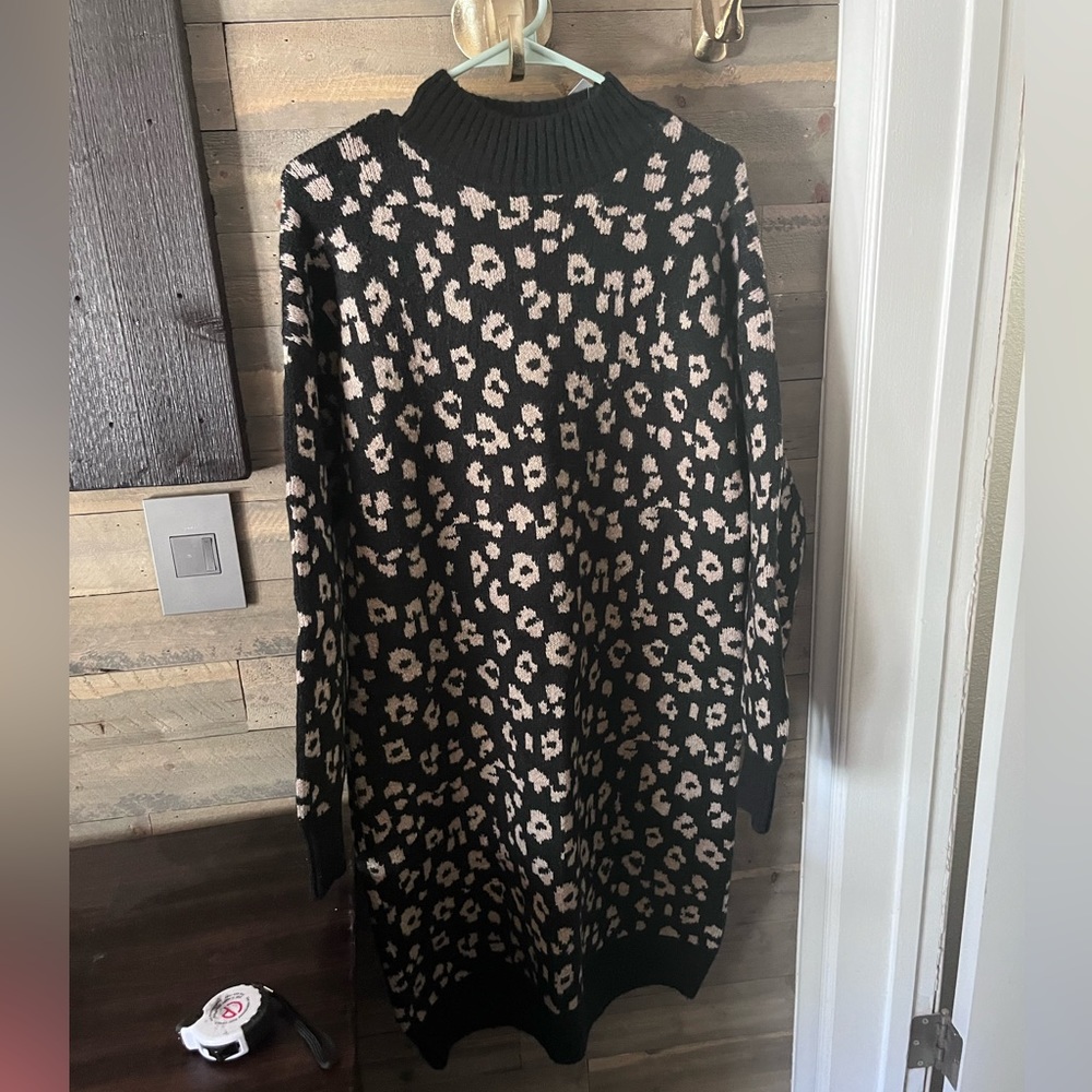 NWT Mock turtleneck cozy dress
